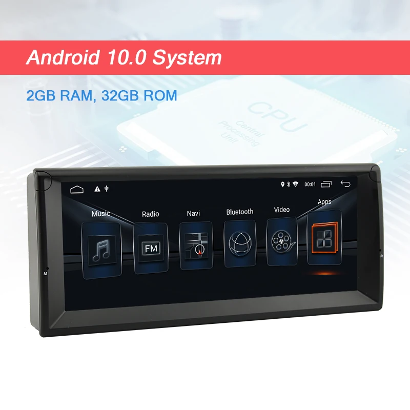 Автомагнитола AUTOTOP 2 din 10 25 дюйма Android 0 для E39 5 серии 1996 2003 с BT GPS навигацией MirrorLink DSP