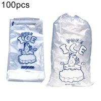 100pcs drawstring ice bag eva disposable insulated dry cold ice pack cooler bag for food fresh ice bag storage pouch for freezer