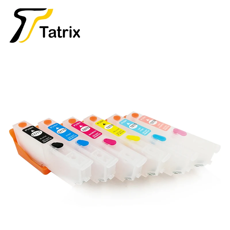 Tatrix T2771 T2776 277XL пустой многоразовый картридж для Epson Expression Photo XP 850 950 860 с чипами