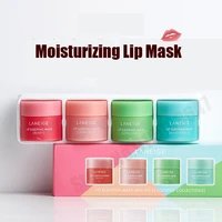 korean skin care 8g korean laneige lip sleeping mask 4pcs mini set scented nutritious moisturizing lip care new