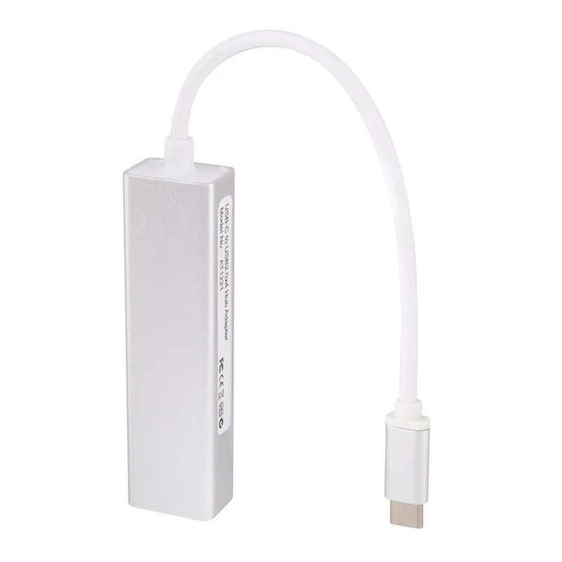 CARPRIE Powered Type-C USB2.0 HUB 4 порта Высокоскоростной тонкий компактный расширительный
