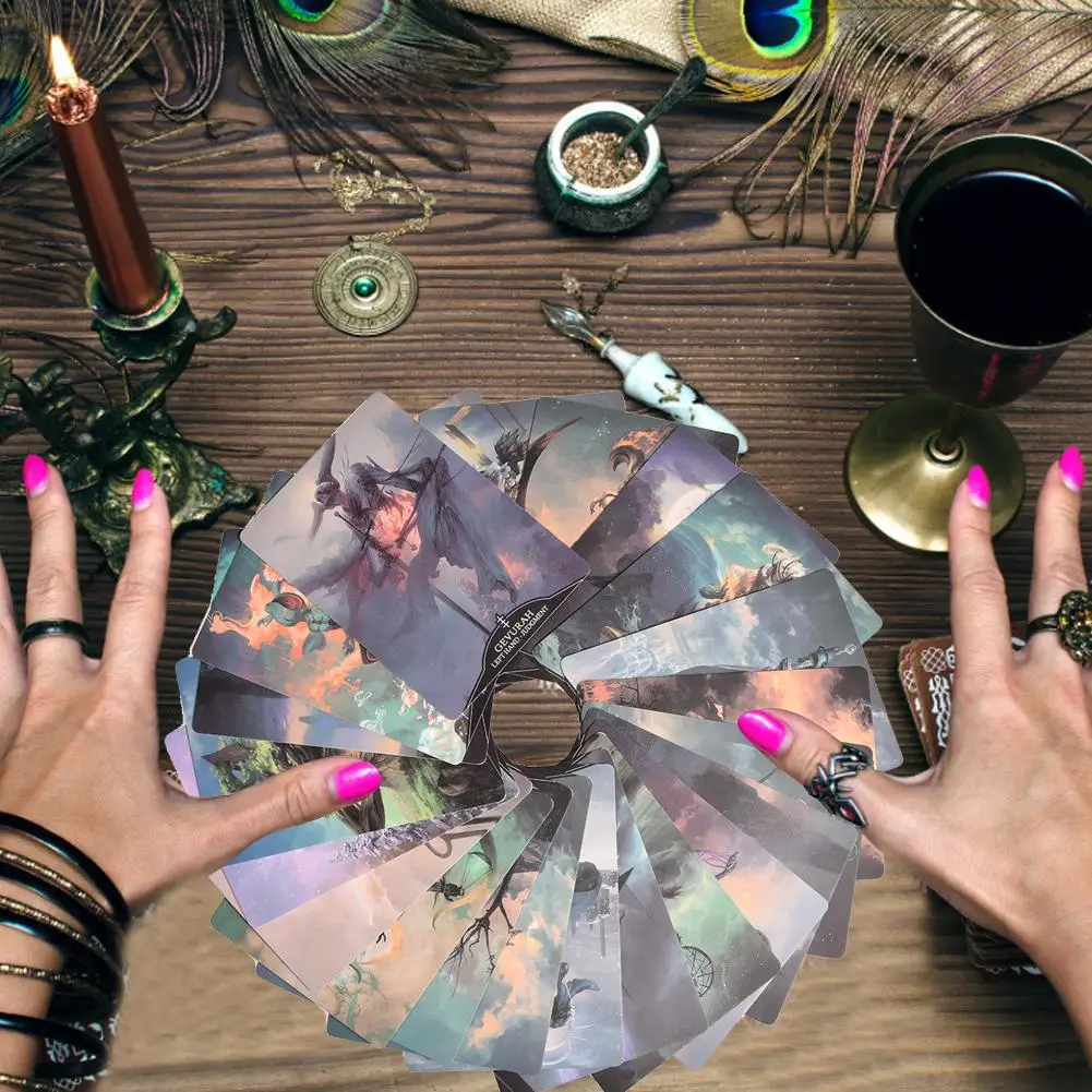 Новый Таро карты прочный яркие традиционный английский 33 шт. Angelarium версия Oracle из