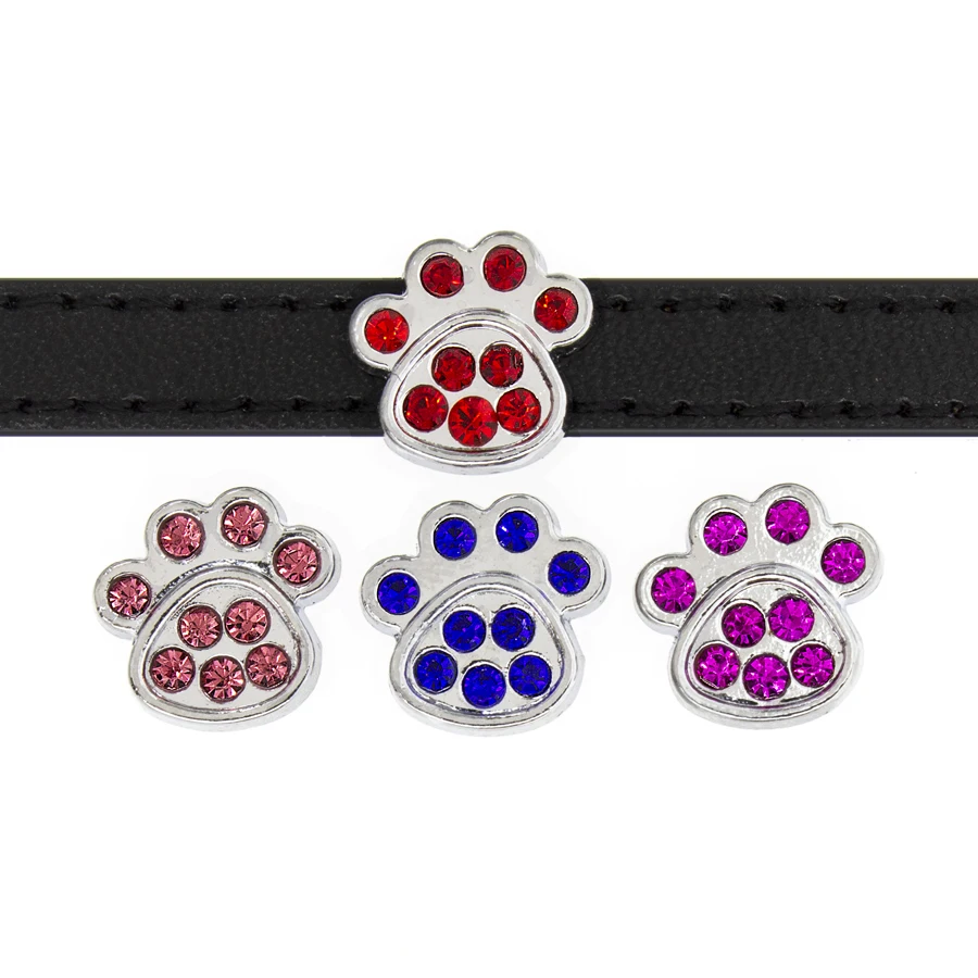 Дополнительные опции Сова лапа черепаха собака 100 шт. слайд шармы 8 мм Стразы Can