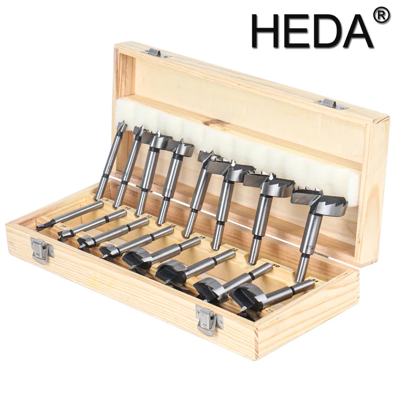 16PC Forstner Drill Bits Set 6mm-54mm Wood Drill Bits Carbon Steel Woodworking Tools Tungsten Carbide Wood Cutter Tools Set