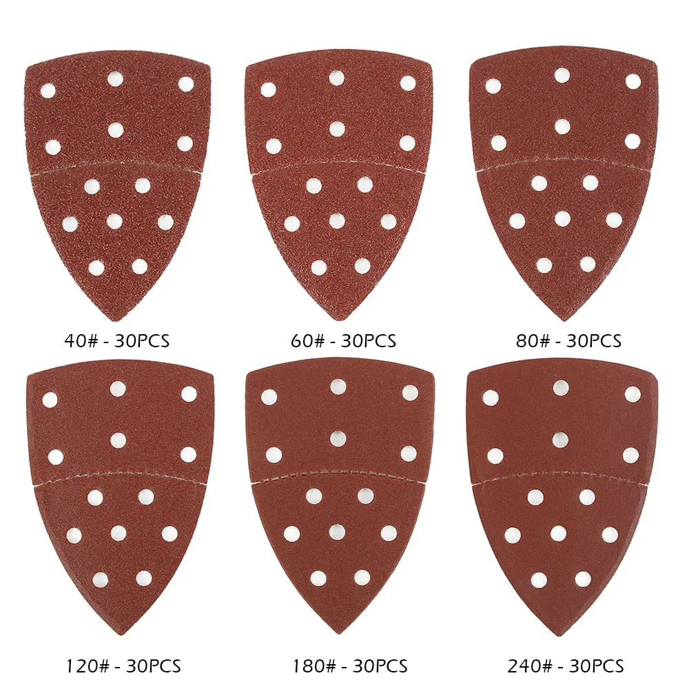 180 шт. само клейкая наждачная бумага Треугольники Дельта шлифовальный станок
