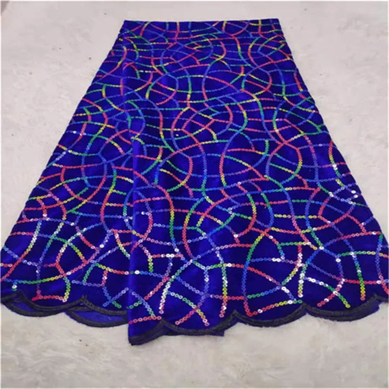 Африканское бархатное кружево свадебное платье 5 ярдов зеленое французское