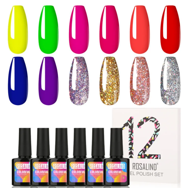 10 мл набор гель-лаков для ногтей свежий цвет отмачивания УФ Дизайн маникюр