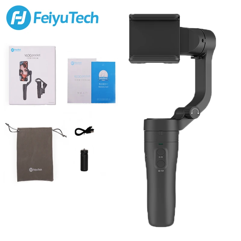 

FeiyuTech Vimble 2/Vlog pocket Stabilizer 3-Axis Handheld Smartphone Gimbal Extension Pole Tripod for iPhone Gopro Action Camera