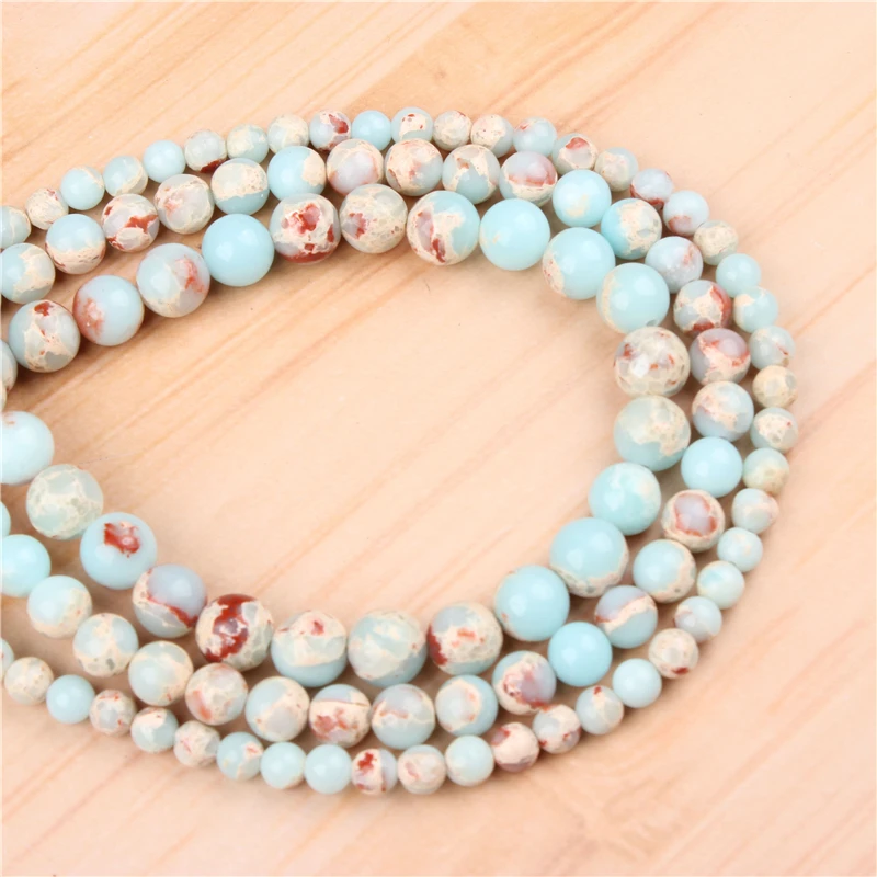 

Natural Natural Emperor 4/6/8/10/12mm Bead Round Bead Spacer Jewelry Bead Loose Beads For Jewelry Making DIY Bracelet