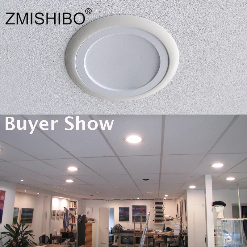 ZMISHIBO светодиодный встраиваемый потолочный светильник 3000 K/4000 K/6000 K 3W 5W 7W 9W 12W 15W 18W 220V для гостиной и кухни