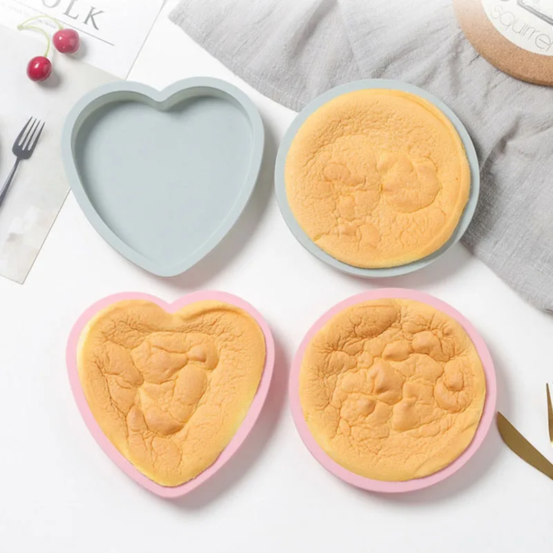 6 дюймов силиконовая маленькая зеленая тарелка форма для торта круглая