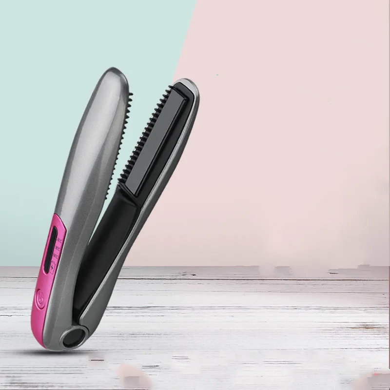 Usb зарядка выпрямитель для волос Мини электрическая шина прямой Объем двойного