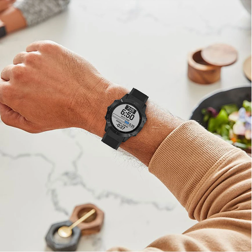 22 мм силиконовый ремешок для Garmin Fenix 6/5/5 Plus Quick Release Band для Garmin Forerunner 935/Instinct/Quatix 5 Smart Watch band