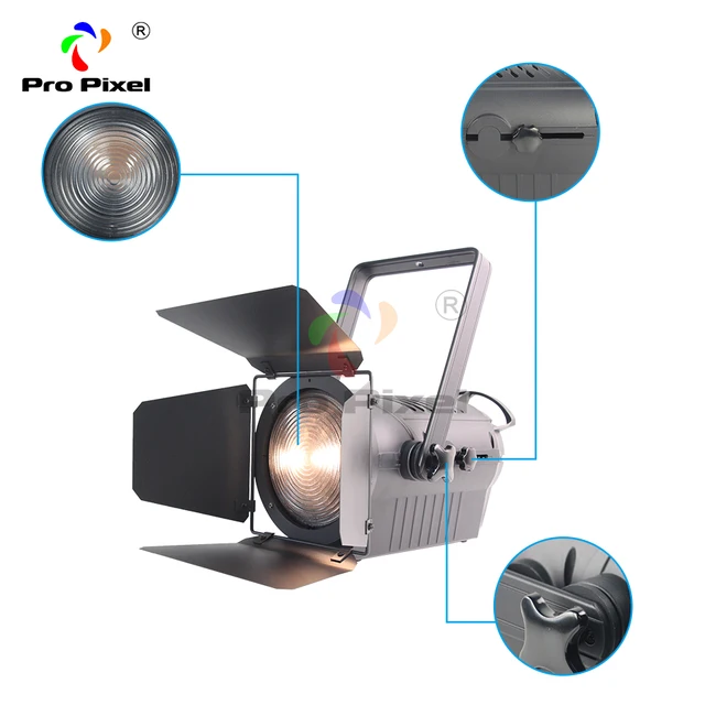 1pcs LED Fresnel Spotlight 200W WW with Manual zoom Studio Theater Concert Meeting TV Show Stage DJ Lighting Effect Equipment 4