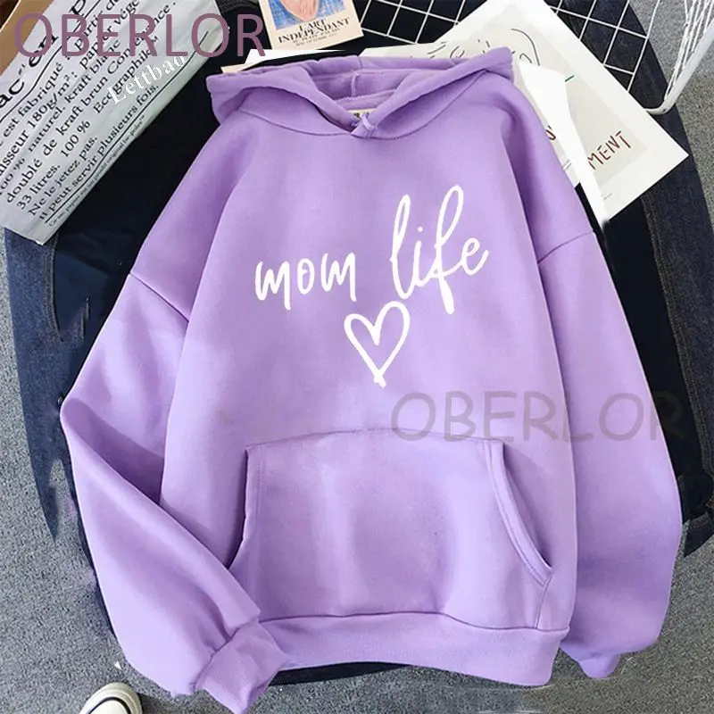 

Mom Life New Autumn Woman Fashion Printed Hoodies Sweatshirts Tops Women Clothing Harajuku Ulzzang Gothic Hoody Jacket Coat