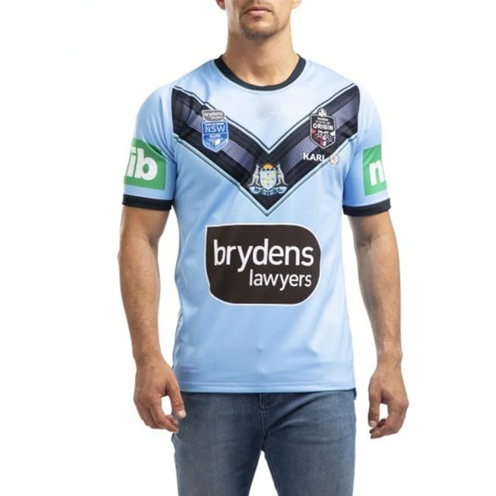 

NSW Блюз 2020 SOO HOME PRO Регби Джерси Спортивная рубашка S-5XL