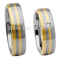 custom gold color health wedding jewelry the best titanium engamgent and wedding rings sets for men and women