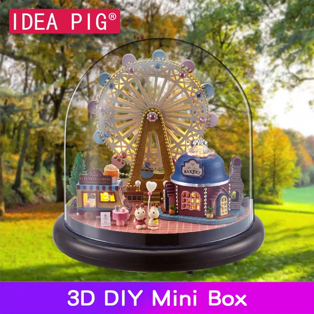 3D DIY Миниатюрные искусственные растения подарок для девушки деревянные игрушки
