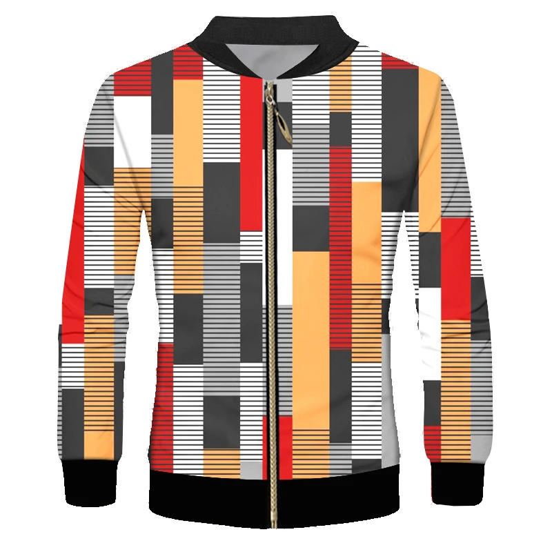 OGKB мужская куртка с длинным рукавом забавная 3D принтом цветная уличная одежда со