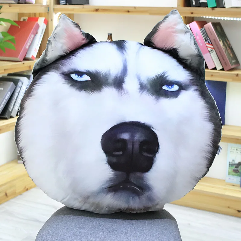 3 размера имитация Хаски плюшевая подушка в виде животного мягкая 3D собака плюшевые игрушки кукла для детей девочки креативный подарок