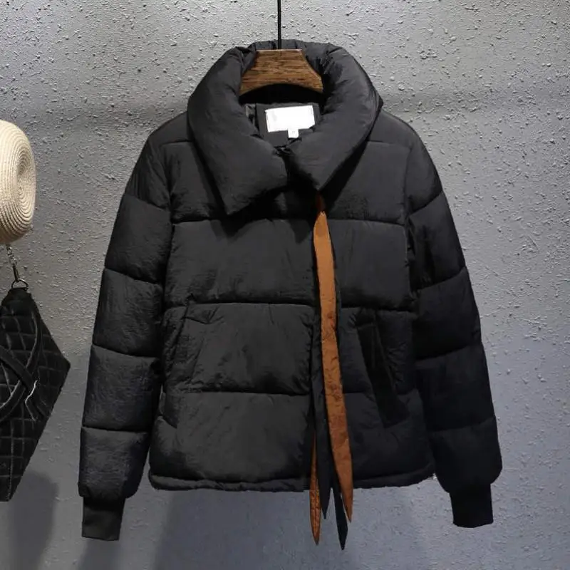 Модная женская повседневная короткая хлопковая куртка большого размера 2019 Новая