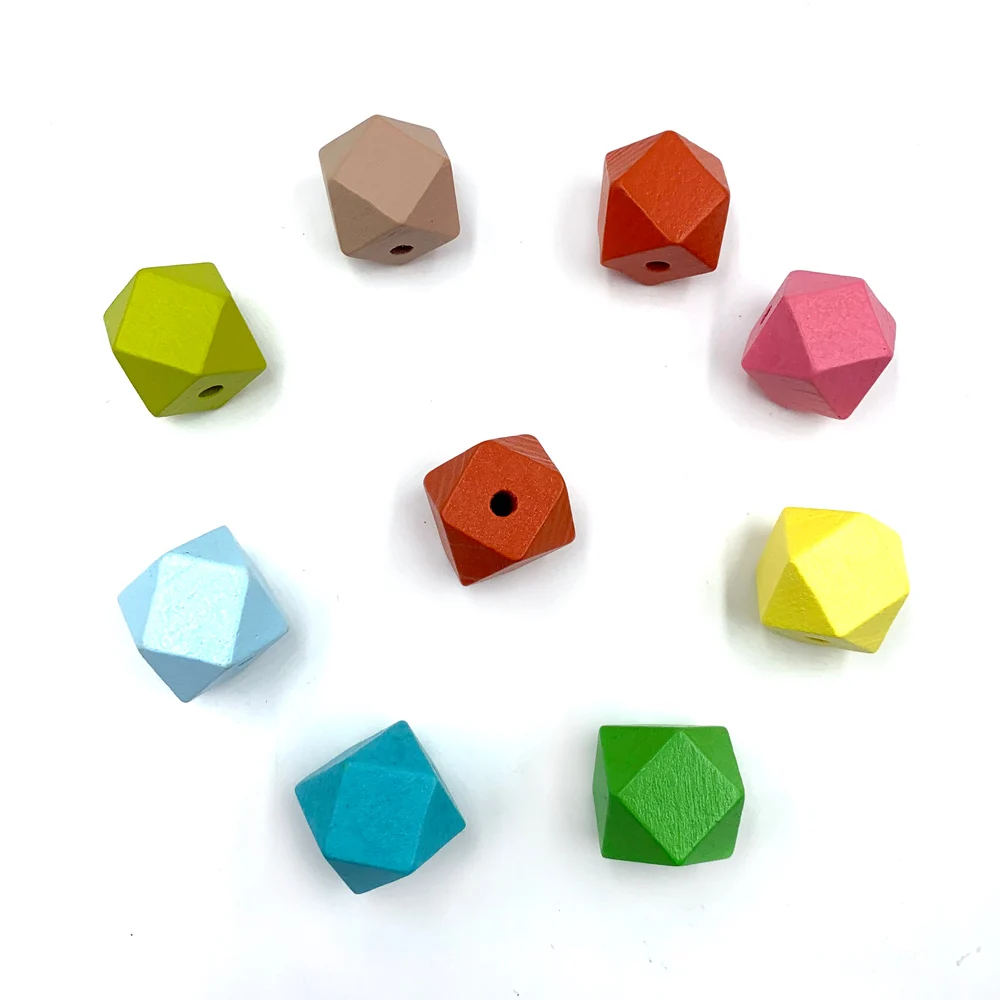 10 шт. восьмиугольные деревянные бусины 20 мм | Украшения и аксессуары