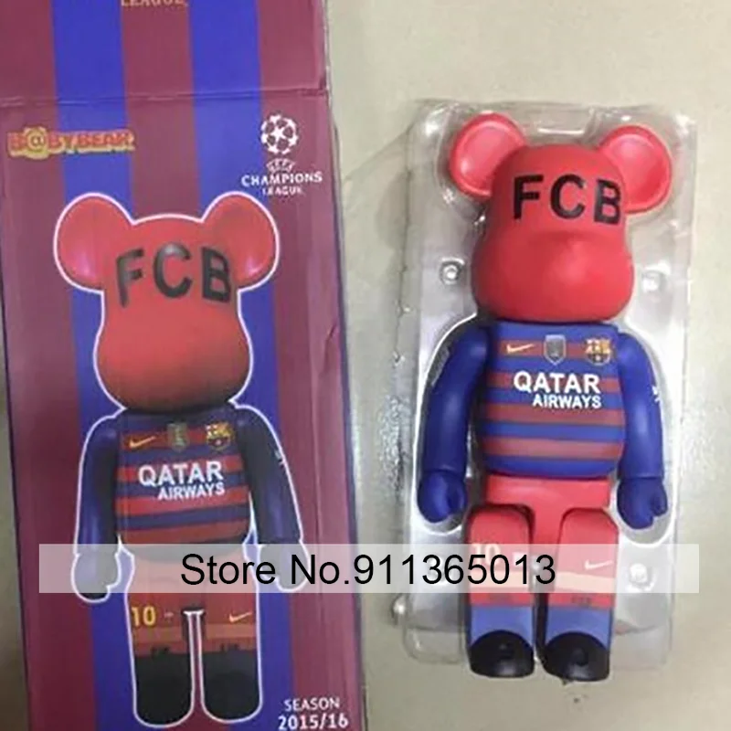 

Bearbricklys 28cm 400% Bear&bricklys Toy FCB Blocks Bear Toy Action Toy Figures Garage Kits Dolls Kids Toys