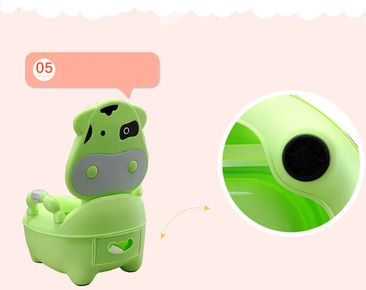 New Baby Potty Training Seat Children's Potty Baby Toilet Cartoon Panda Kids Toilet Trainer Bedpan Portable Urinal Backrest Pot