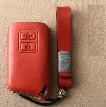 2Button red Чехол из натуральной кожи с дистанционным управлением для автомобиля Lexus IS200 IS350 ES200 ES250 ES300H GS200T GS300H NX300 RX200 RX450 LX Keys - Название цвета: 2Button red