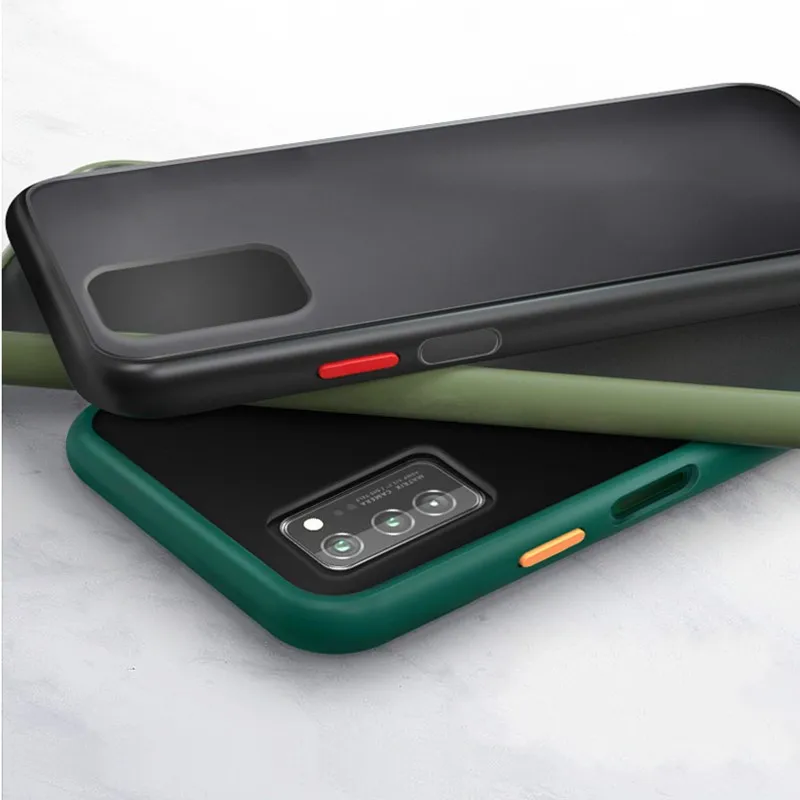 Прозрачный матовый противоударный бампер мягкий силиконовый чехол для телефона