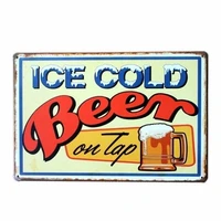 beer plates metal sign bar decoration vintage plaque beer poster club wall decorative home decor 20x30cm