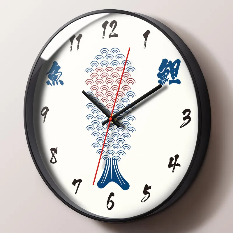 Большие настенные часы креативные современные металлические бесшумные для дома