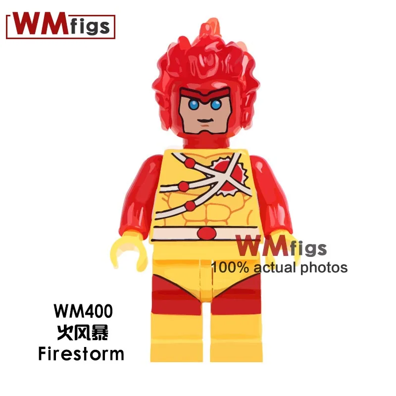 WM400 Hello Boy Ghost мотоциклист Гидра строительные блоки Surfur Firestorm Robocop Blade Supervillians красные игрушки в форме черепа детские подарки - Цвет: WM400