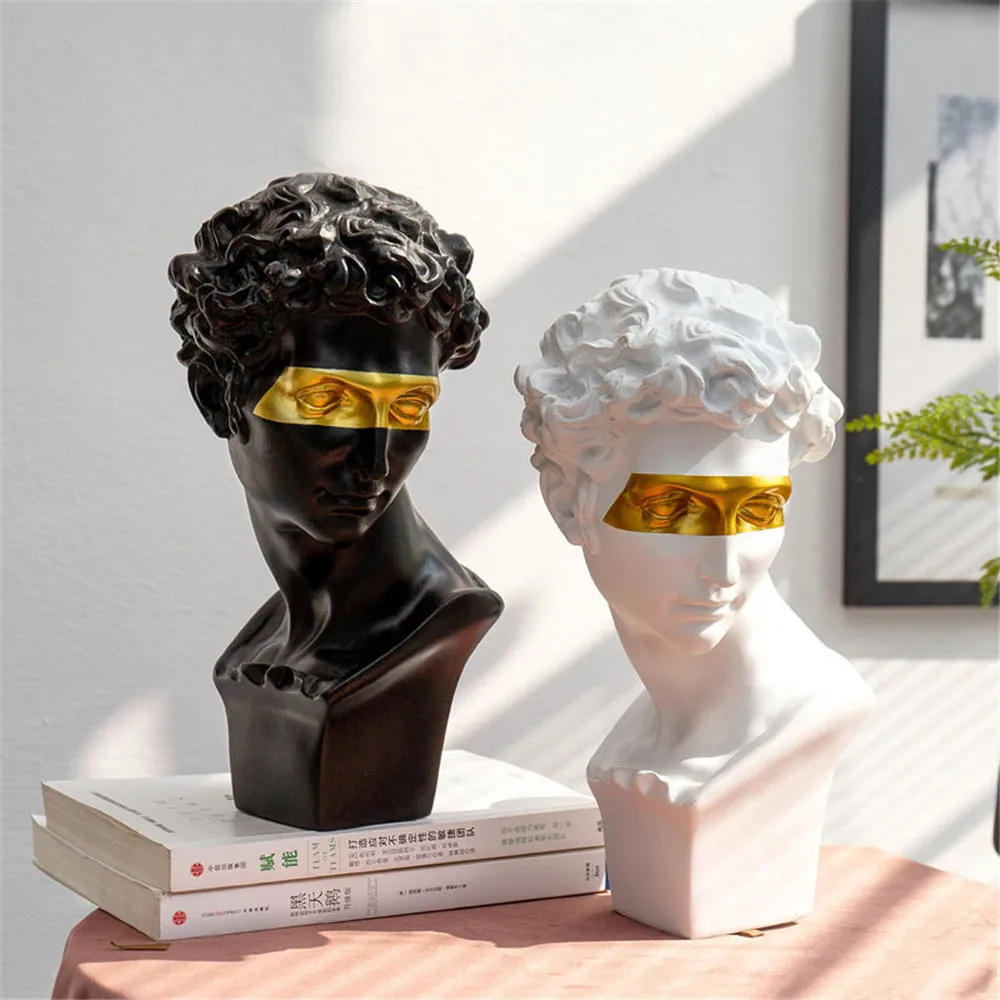 Художественная скульптура украшение с завязанными глазами Девид персональное