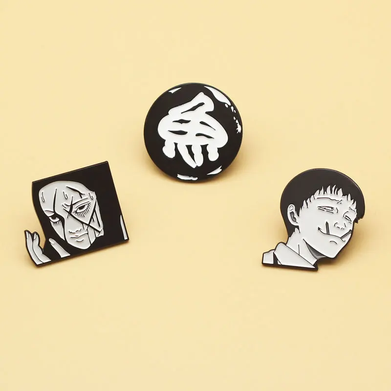 

XM-funny Japanese anime badge backpack denim clothing accessories alloy small jewelry personality anime brooch
