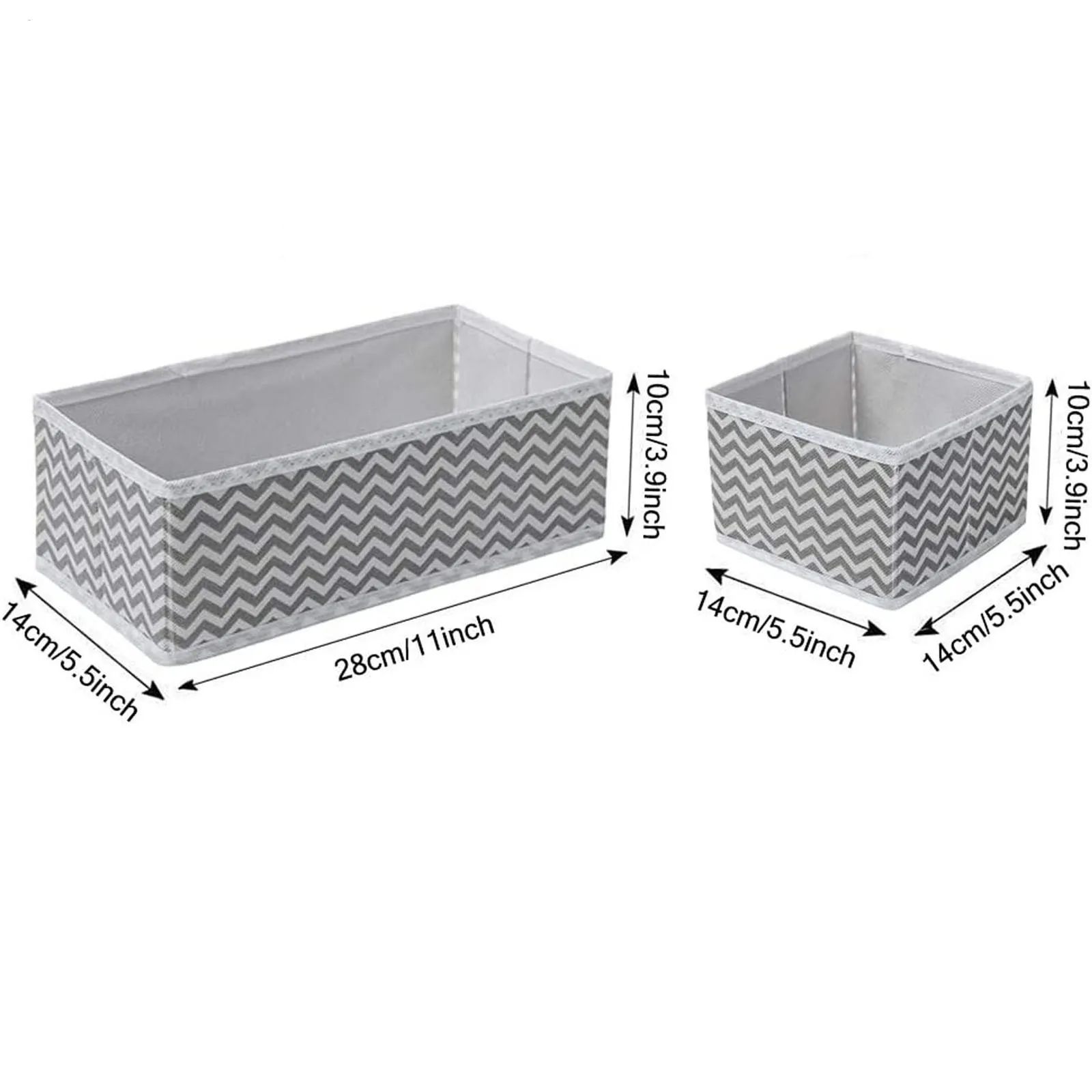 

12pc Square Underwear Bra Organizer Multi-size Foldable Storage Boxes Closet Drawer Divider Clothes Socks Box Organizer For Home