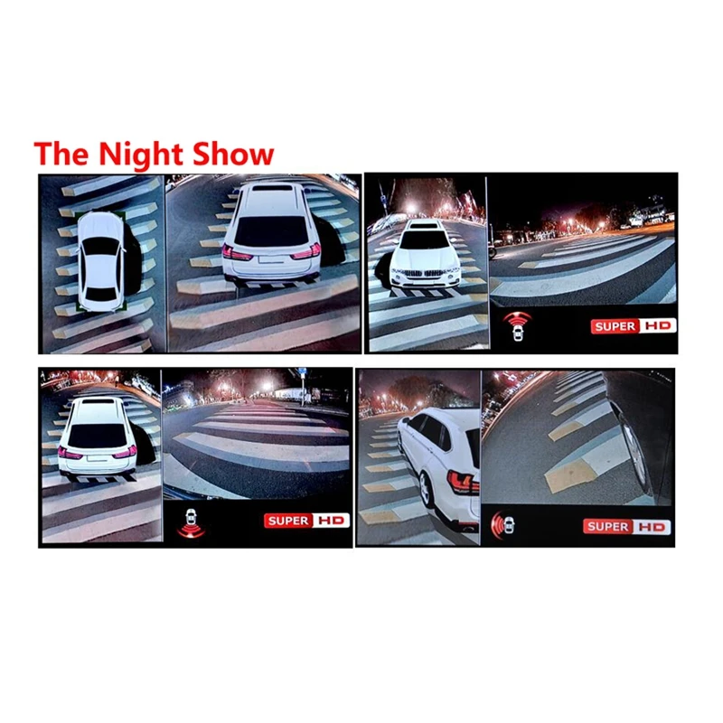 3D Car Dvr Surround View System 360 Driving Aerial View System Car Camera 1080P Dvr G-Sensor