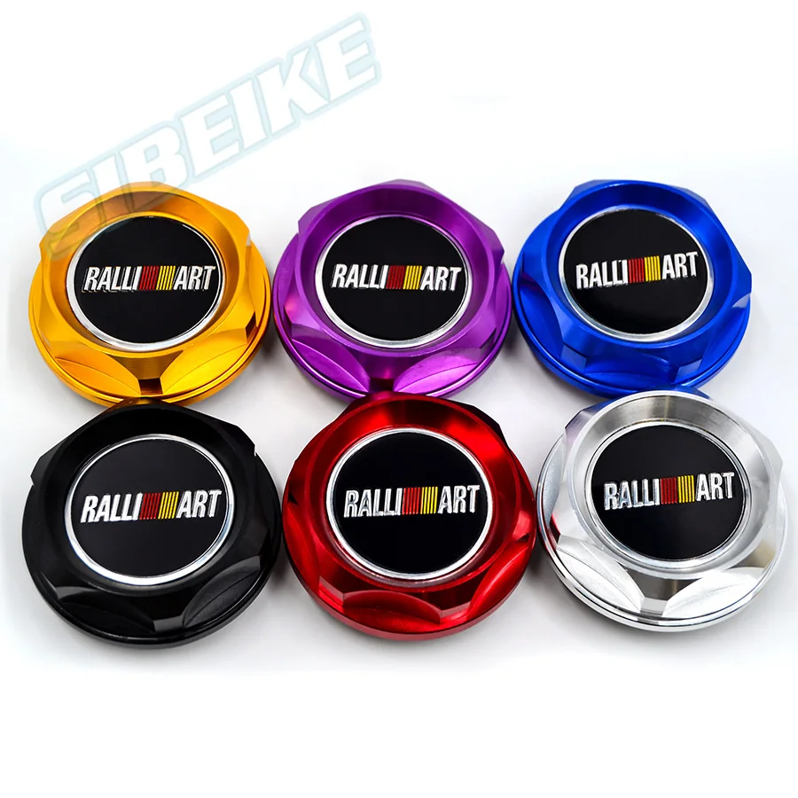 RALLIART Racing Engine Oil Cap Fuel Filler Cover For Mitsubishi |