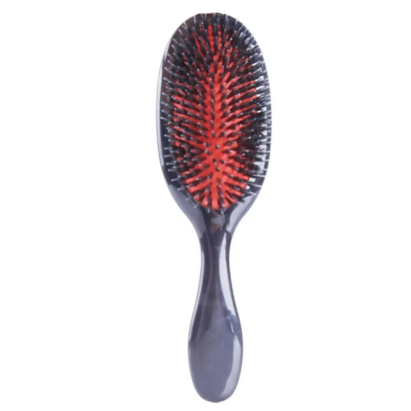 

1PC Oval Boar Bristle & Nylon Hair Comb Mini Anti-static Hair Scalp Massage Comb Hairbrush Salon Hair Brush Styling Tool