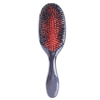 1pc oval boar bristle nylon hair comb mini anti static hair scalp massage comb hairbrush salon hair brush styling tool