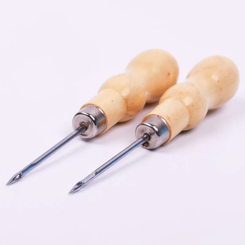 

1 шт. кожаная парусиновая ручная вышивка крестом деревянная ручка инструмента конусный наконечник материалы для рукоделия Шитье