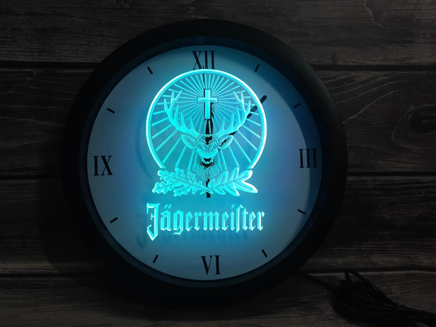 0r001 приложение Jagermeister Rgb светодиодные неоновые вывески настенные часы | Дом и сад