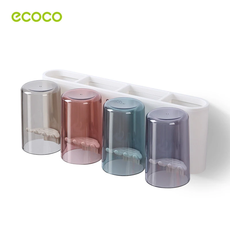 Ecoco Bathroom Toothbrush Holder Organizer Electric Wall Accessories Set Home | Дом и сад