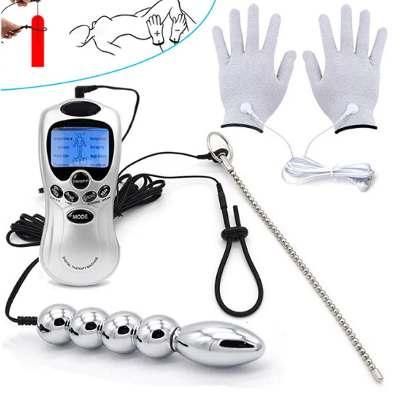 Анальные пробки с электрошоком импульсные анальные пробка для - Цена: 2229.24