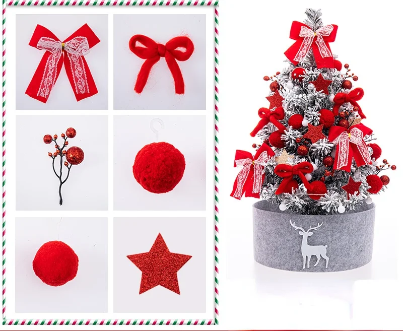 

60CM Christmas Tree Pendant Felt Christmas Ball Diy Package Christmas Ornaments Decoration Scene Layout