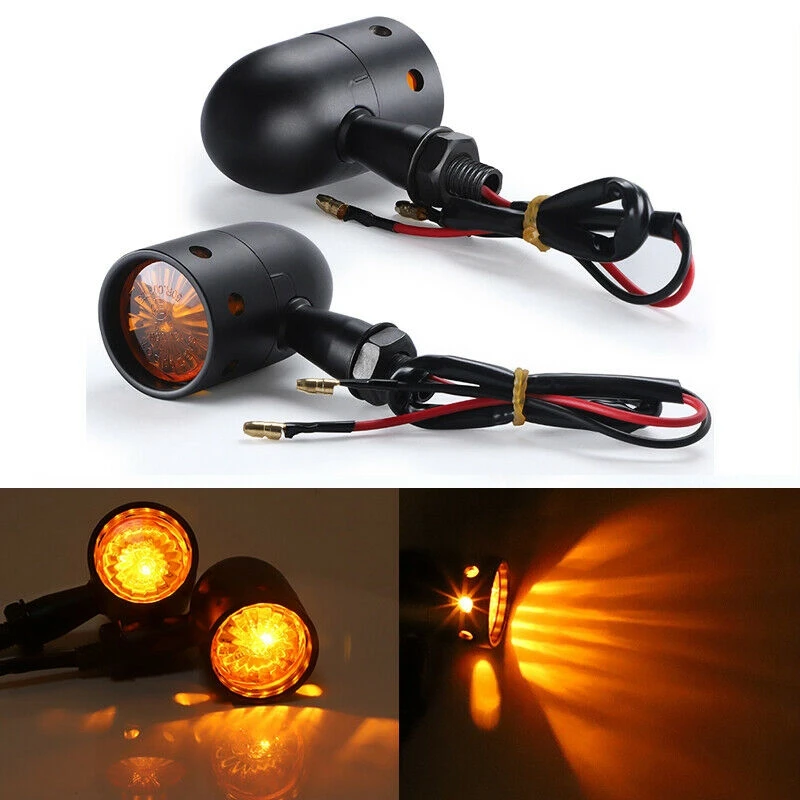 1 пара мотоцикл поворота светильник светодиодный стоп-сигнал желтый сигнальные
