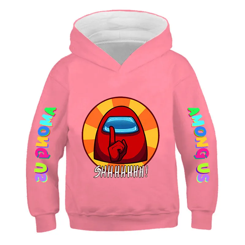 

2020 Among Us Hoodie Kids Size Boys&Girls Long Sleeve Hooded Sweatshirts Children's Hoodies Street Style Games Harajuku Clothes