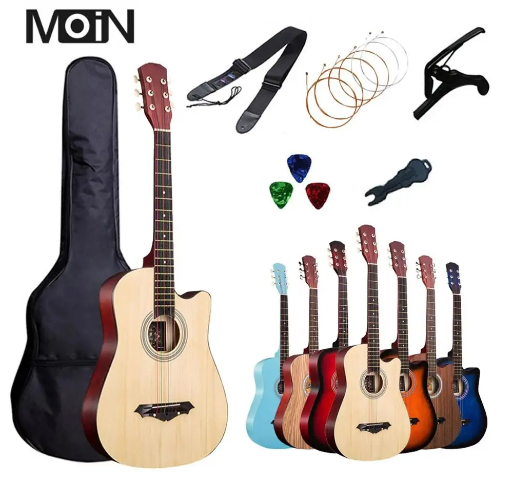 38 &quotАкустическая гитара народная 6 струнная для гитары начинающих студентов