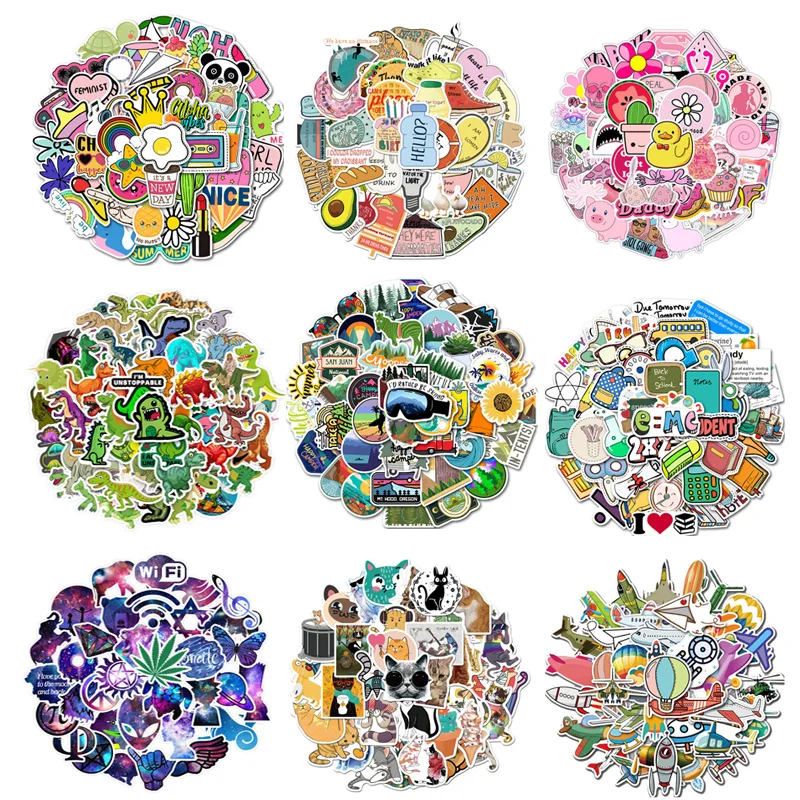 50 шт. милые маленькие свежие наклейки VSCO для багажа бутылки воды ноутбук гитара