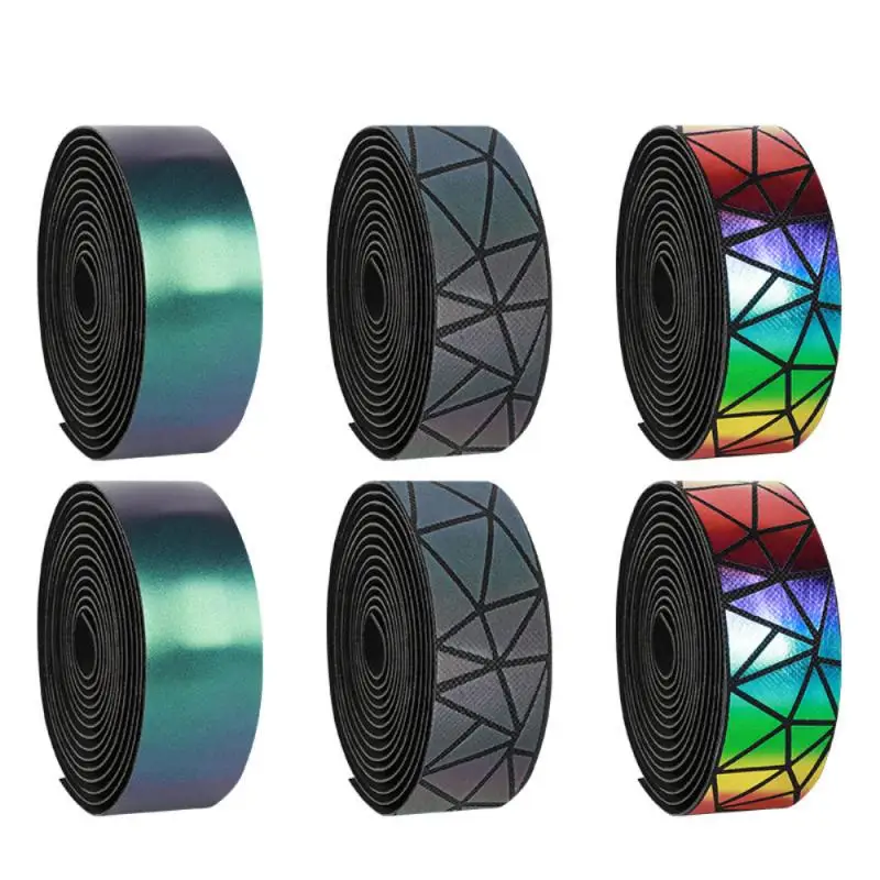 

Road Bike Straps Breathable Sweat-absorbent High Quality Shockproof Shockproof EVA PU Handlebar With Color Surround +2 Plug